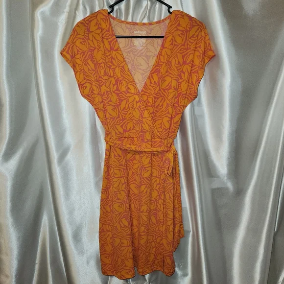 nine west orange dress NINE WEST MIDI bodycon dress burnt orange ribbed